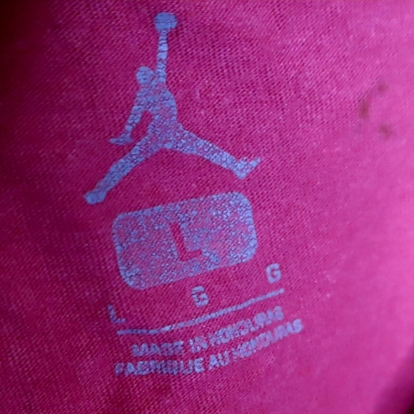 LAST CHANCE - JORDAN MUSCLE TEE L *ALTERED/FLAWED* Red Logo Tank Distressed Gym - Picture 7 of 11